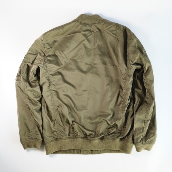 Ralph Lauren Denim & Supply Flight Jacket Olive Green MED • SEE Sz Chart - Picture 3 of 16